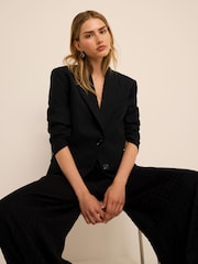 Mint Velvet Black Single Breasted Blazer - Image 1 of 7
