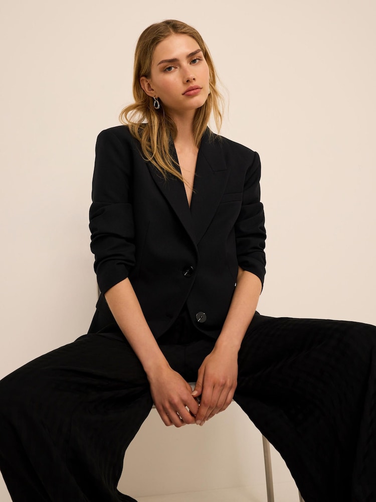 Mint Velvet Black Single Breasted Blazer - Image 1 of 7 Mint Velvet Black Single Breasted Blazer - Image 1 of 7