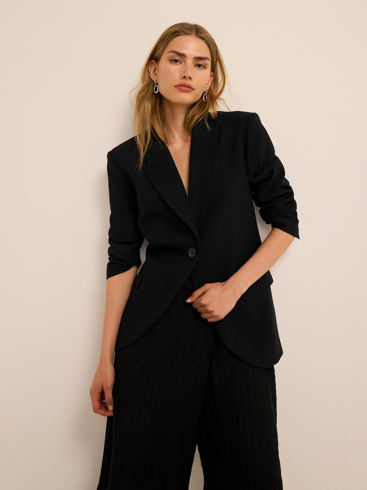 Mint Velvet Black Single Breasted Blazer - Image 2 of 7 Mint Velvet Black Single Breasted Blazer - Image 2 of 7