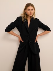 Mint Velvet Black Single Breasted Blazer - Image 5 of 7