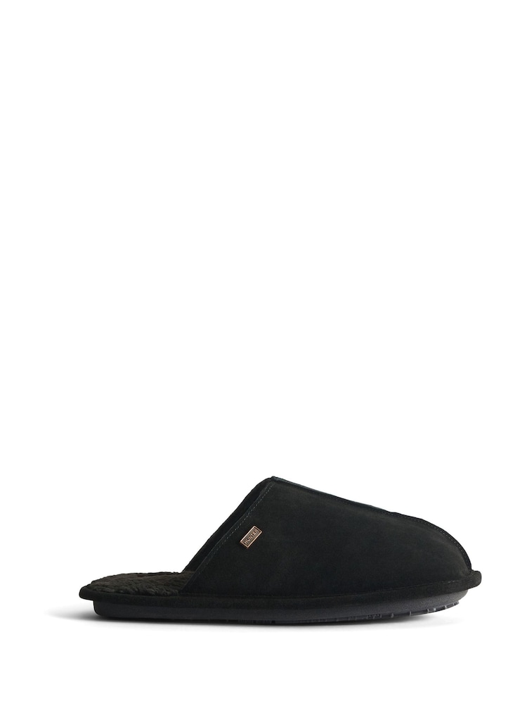 Hunter Black Mule Slippers - Image 1 of 4 Hunter Black Mule Slippers - Image 1 of 4