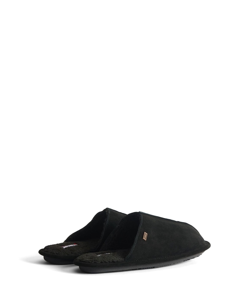 Hunter Black Mule Slippers - Image 2 of 4 Hunter Black Mule Slippers - Image 2 of 4