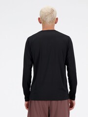New Balance Black Mens Essential Long Sleeve Top - Image 2 of 4