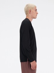 New Balance Black Mens Essential Long Sleeve Top - Image 4 of 4