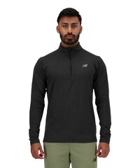 New Balance Black Mens Space Dye Quarter Zip Top - Image 1 of 1