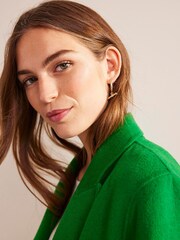 Boden Gold Tone T-Bar Hoop Earrings - Image 1 of 3