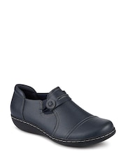 Pavers Blue Smart Elasticated Slip-On Shoes - Image 2 of 5