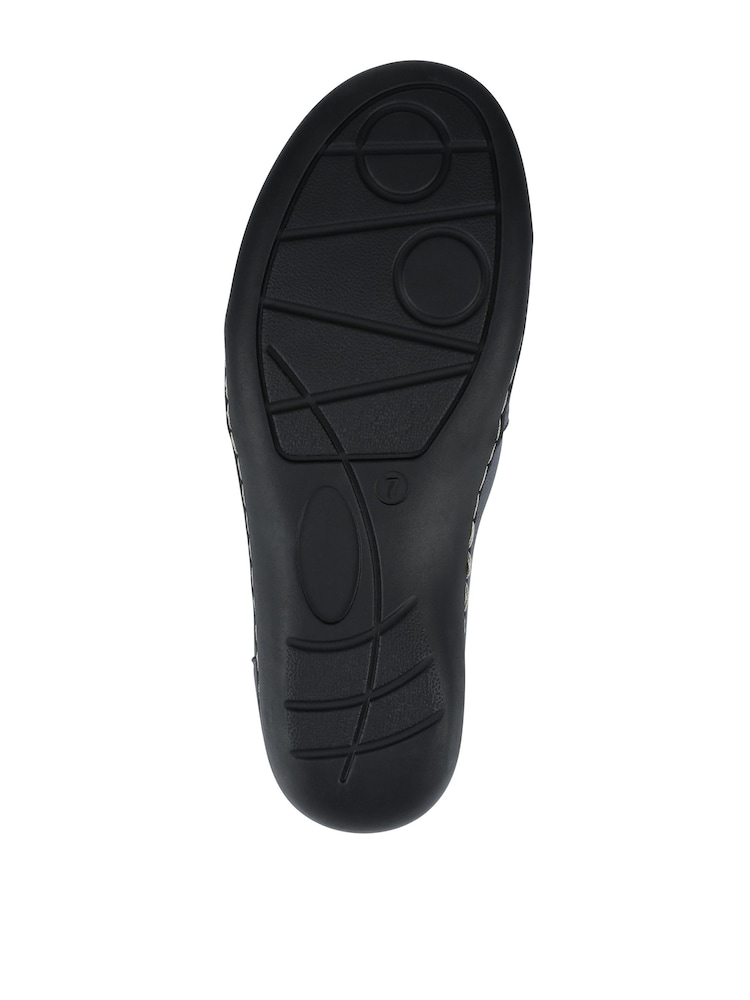 Pavers Blue Smart Elasticated Slip-On Shoes - Image 5 of 5