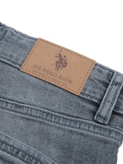U.S. Polo Assn. Grey Slim Fit Boys 5 Pocket Denim Jeans - Image 4 of 4