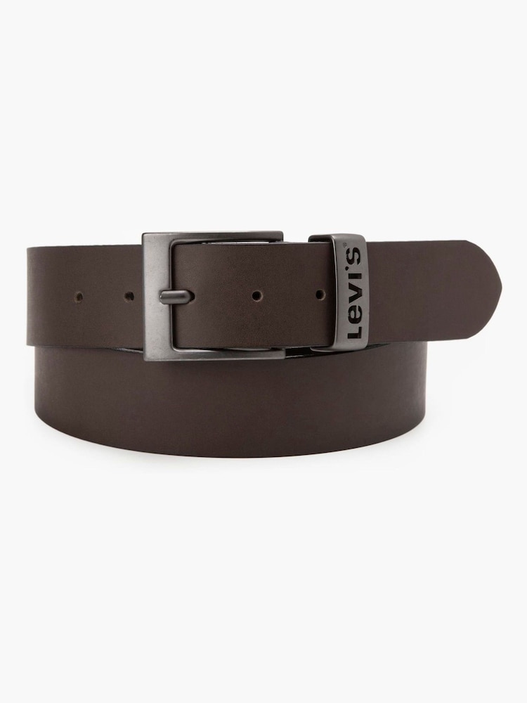 Levi's® Metal Brown Ashland Metal Logo Belt - Image 1 of 2 Levi's® Metal Brown Ashland Metal Logo Belt - Image 1 of 2