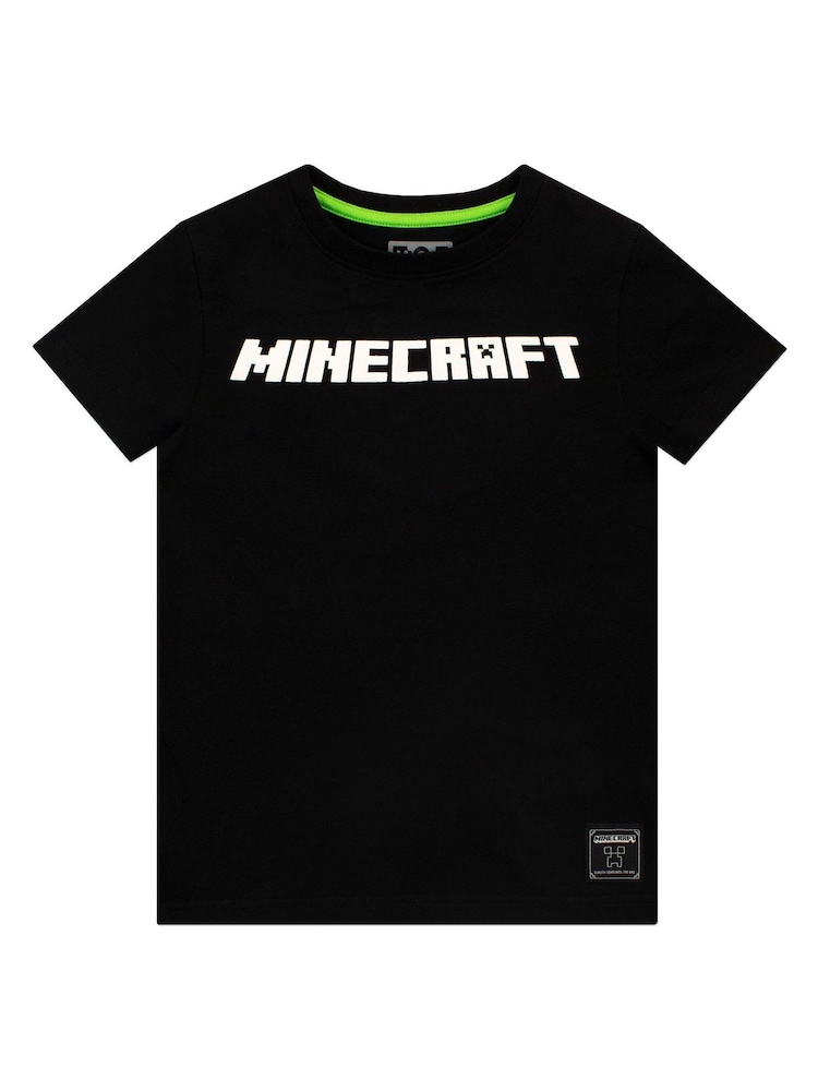 حزمة من 2 تيشرت بكم قصير تصميم شخصية Minecraft - صورة 2 من 3 حزمة من 2 تيشرت بكم قصير تصميم شخصية Minecraft - صورة 2 من 3