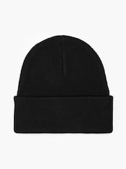 Levi's® Black 100% Cotton Backpatch Beanie - Image 2 of 2