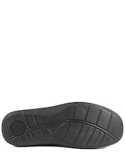 Pavers Black Wide Fit Leather Casual Lace Up Shoes - Image 6 of 6