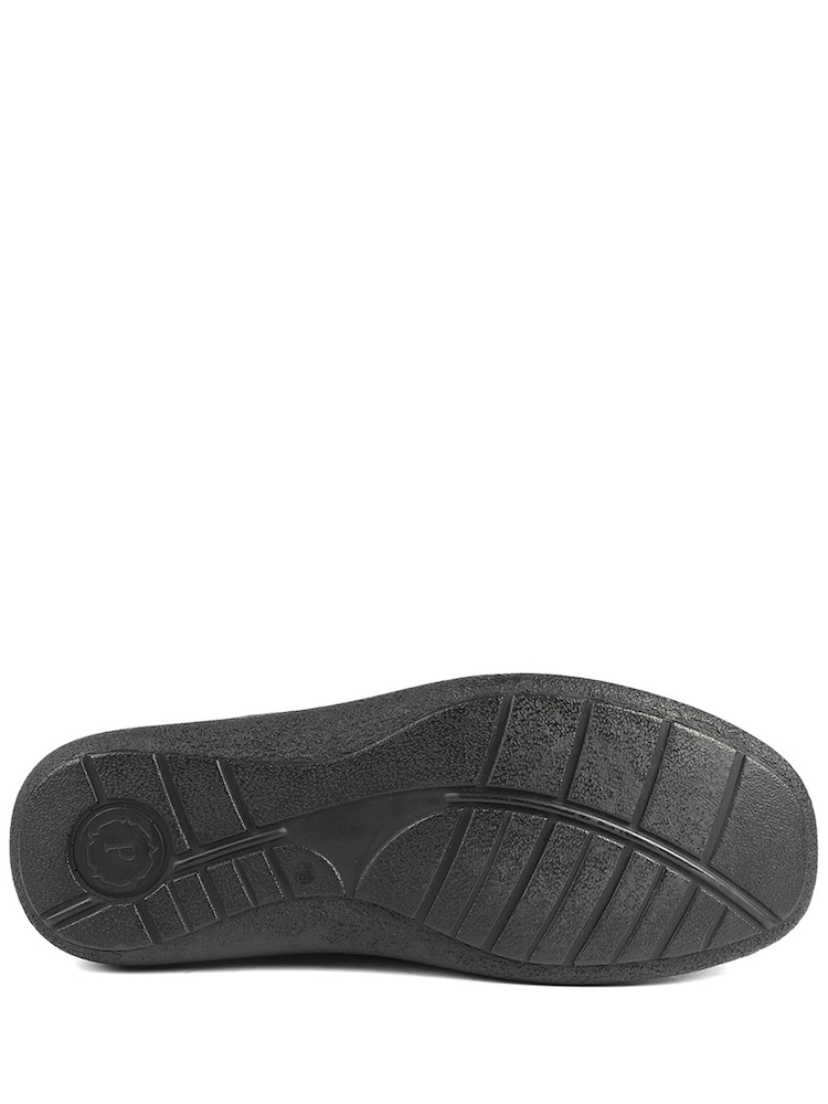 Pavers Black Wide Fit Leather Casual Lace Up Shoes - Image 6 of 6 Pavers Black Wide Fit Leather Casual Lace Up Shoes - Image 6 of 6