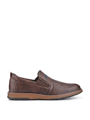 Marrón - Pavers Wide Fit Elasticated Slip-On Shoes - Imagen 2 de 6