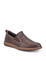 Marrón - Pavers Wide Fit Elasticated Slip-On Shoes - Imagen 3 de 6