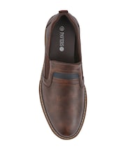 Marrón - Pavers Wide Fit Elasticated Slip-On Shoes - Imagen 5 de 6
