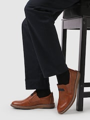 Marrón tostado - Pavers Wide Fit Elasticated Slip-On Shoes - Imagen 1 de 6