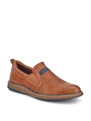 Marrón tostado - Pavers Wide Fit Elasticated Slip-On Shoes - Imagen 3 de 6