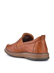 Marrón tostado - Pavers Wide Fit Elasticated Slip-On Shoes - Imagen 4 de 6
