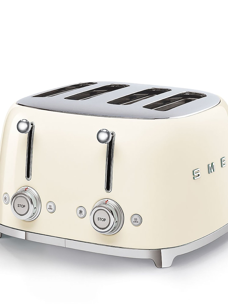 Smeg Cream 4 Slice Toaster - Image 2 of 7