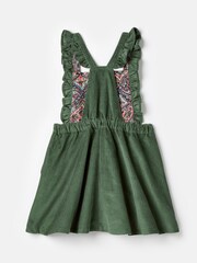 Joules Adaline Green Corduroy Pinafore Dress - Image 2 of 5
