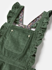 Joules Adaline Green Corduroy Pinafore Dress - Image 3 of 5