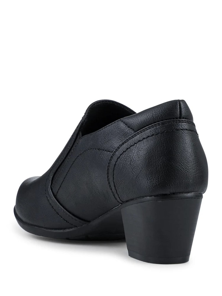 Pavers Black Wide Fit Cone Heel Shoes - Image 2 of 5 Pavers Black Wide Fit Cone Heel Shoes - Image 2 of 5