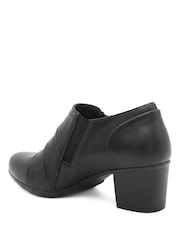 Pavers Black Zip Fasten Block Heel Ankle Boots - Image 4 of 6