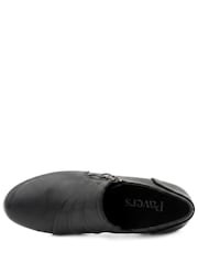 Pavers Black Zip Fasten Block Heel Ankle Boots - Image 5 of 6