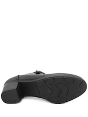 Pavers Black Zip Fasten Block Heel Ankle Boots - Image 6 of 6