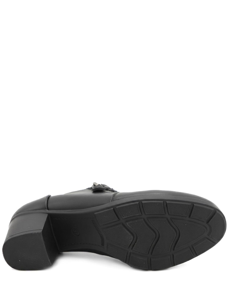 Pavers Black Zip Fasten Block Heel Ankle Boots - Image 6 of 6 Pavers Black Zip Fasten Block Heel Ankle Boots - Image 6 of 6