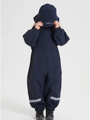 Polarn O. Pyret Blue Waterproof Shell Rainhat - Image 3 of 3