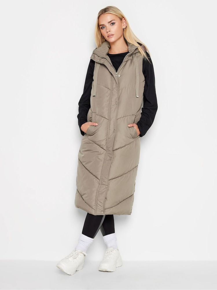 PixieGirl Petite Brown Chevron Padded Gilet - Image 3 of 3
