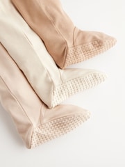 Oatmeal Baby 100% Cotton Sleepsuits 3 Pack (0-3yrs) - Image 3 of 8