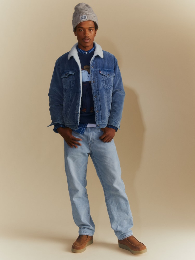 Levi's® Ecru Backpatch Wool Beanie - Image 2 of 4