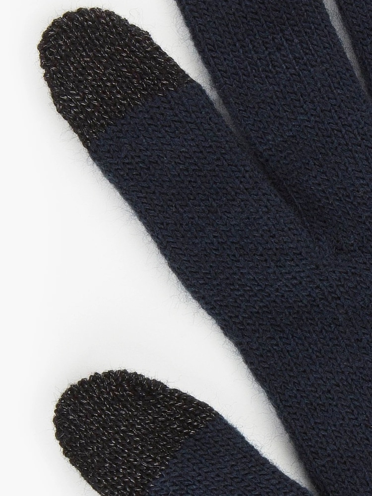 Levi's® Navy Ben Touchscreen Gloves - Image 2 of 2 Levi's® Navy Ben Touchscreen Gloves - Image 2 of 2