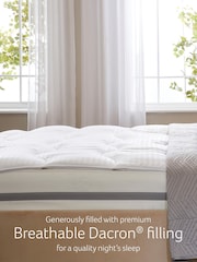 Snuggledown White Luxurious Hotel Temp Control Mattress Topper - Image 3 of 5