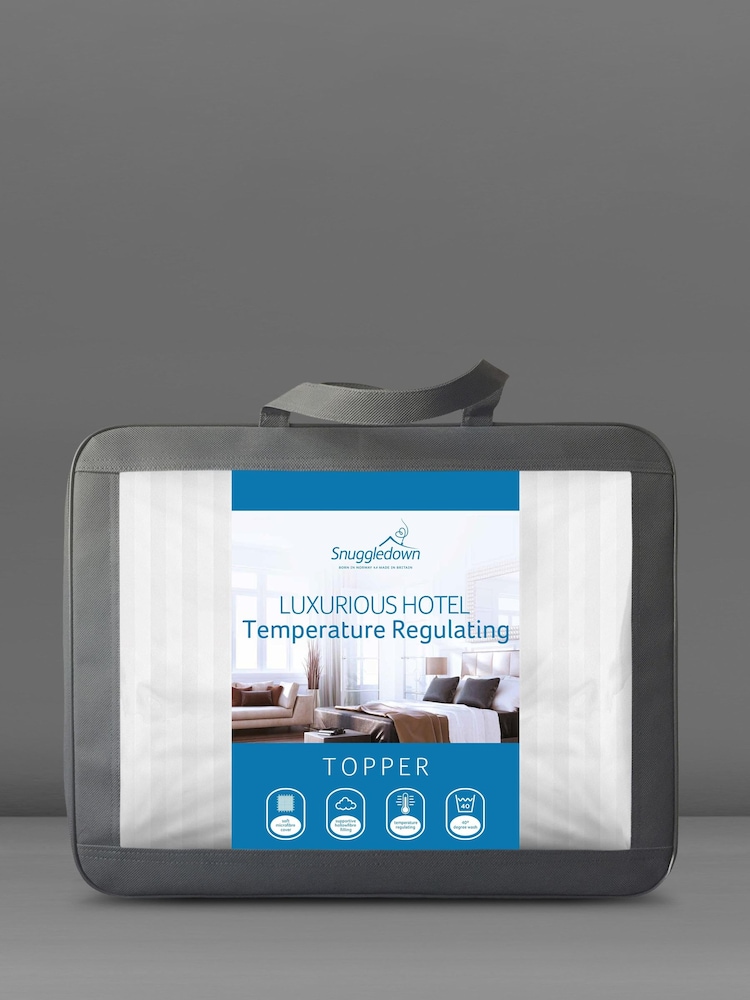 Snuggledown White Luxurious Hotel Temp Control Mattress Topper - Image 5 of 5