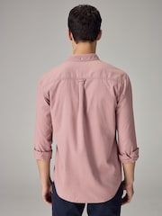 Pink Soft Touch Long Sleeve 100% Cotton Oxford Shirt - Image 3 of 8