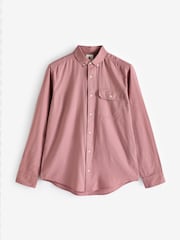 Pink Soft Touch Long Sleeve 100% Cotton Oxford Shirt - Image 6 of 8