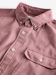 Pink Soft Touch Long Sleeve 100% Cotton Oxford Shirt - Image 7 of 8