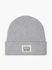 Levi's® Grey 100% Cotton Backpatch Beanie - Image 3 of 4