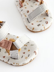 Neutral Print Bright Baby Trekker Sandals (0-24mths) - Image 6 of 6