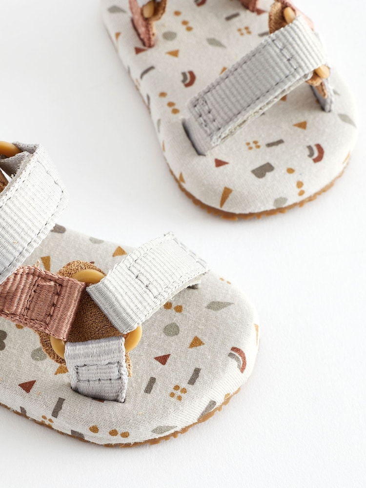 Neutral Print Bright Baby Trekker Sandals (0-24mths) - Image 6 of 6 Neutral Print Bright Baby Trekker Sandals (0-24mths) - Image 6 of 6