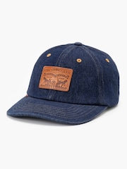 Levi's® Dark Blue Relaxed Dad Heritage 100% Cotton Cap - Image 1 of 6
