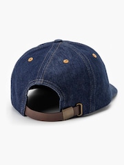 Levi's® Dark Blue Relaxed Dad Heritage 100% Cotton Cap - Image 2 of 6