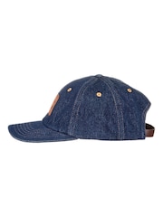 Levi's® Dark Blue Relaxed Dad Heritage 100% Cotton Cap - Image 3 of 6