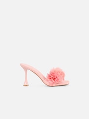 Simmi London Pink Kaz Petal Detail Mules - Image 2 of 4