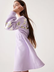 Baker by Ted Baker Branded Back Sweat Dress - Image 3 of 10